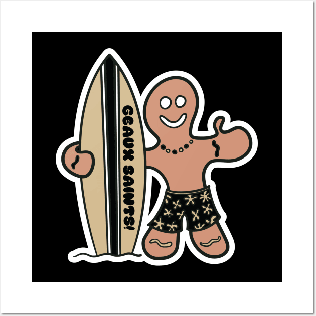 Surfs Up for the New Orleans Saints! Wall Art by Rad Love